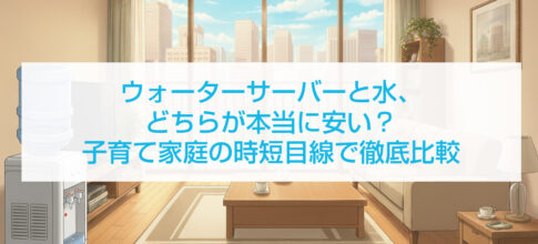 ウォーターサーバーと水、どちらが本当に安い？子育て家庭の時短目線で徹底比較
