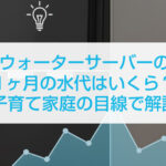 ウォーターサーバーの1ヶ月の水代はいくら?子育て家庭の目線で解説